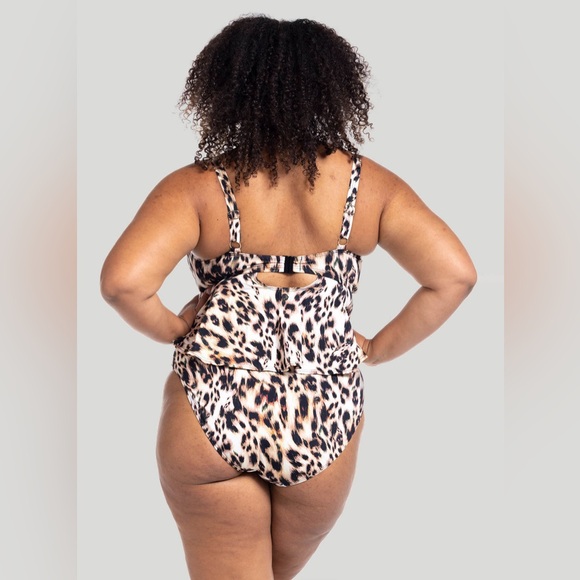 ArteSanDs Saphare Monet Curve Fit Mid Rise Swim Pant Animal NWT US 8 Print - Picture 5 of 6